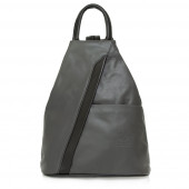 Rucsac dama din piele naturala DiAmanti Raena Grigio-Nero
